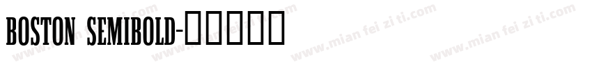 Boston SemiBold字体转换